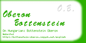 oberon bottenstein business card